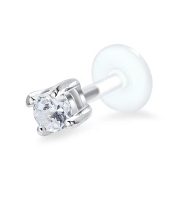 Shine Crystal CZ Stone labrets Push-in LA-1101